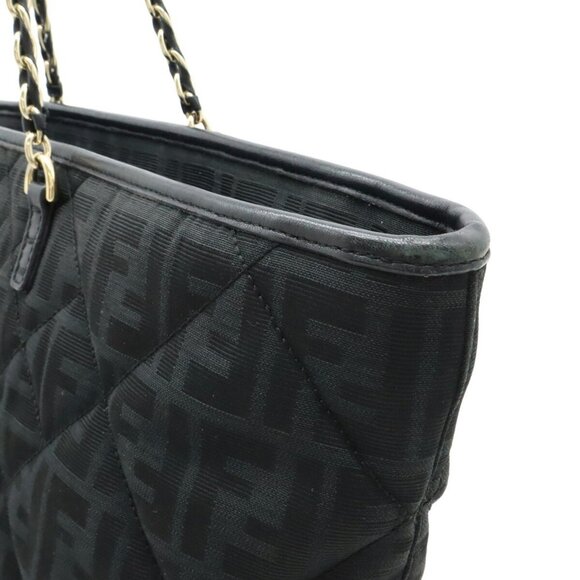 FENDI Black Zucca Shoulder Bag - Picture 6 of 9